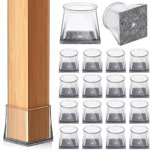 24 PCS Square Chair Leg Floor Protectors (L Fits: 1-5/16" to 1-1/2") 24 PCS Square Chair Leg Floor Protectors (L Fits: 1-5/16" to 1-1/2")