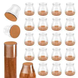 Chair Leg Floor Protectors, 24 Pack Silicone Furniture Pads for Hardwood Floors, Anti-Scratch Furniture Sliders Felt Pads, Noise-Reducing Chair Feet Covers, Table Legs Fit Sizes to(0.91" to 1.28") Chair Leg Floor Protectors, 24 Pack Silicone Furniture Pads for Hardwood Floors, Anti-Scratch Furniture Sliders Felt Pads, Noise-Reducing Chair Feet Covers, Table Legs Fit Sizes to(0.91" to 1.28")