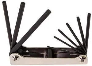 70591 Folding Hex Key Set, 9-Key, SAE Sizes 70591 Folding Hex Key Set, 9-Key, SAE Sizes
