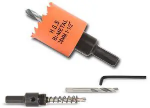 1-1/2 inch Hole Saw for Wood, Metal, Plastic & Drywall, with Arbor 1-1/2 inch Hole Saw for Wood, Metal, Plastic & Drywall, with Arbor