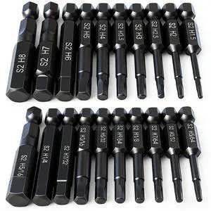Hex Head Allen Wrench Drill Bit Set (10pc Metric & 10pc SAE), Allen Wrench Drill Bits, Upgraded 1/4" Quick Release Shank Magnetic Hex Bit Set - Perfect for Ikea Type Furniture Hex Head Allen Wrench Drill Bit Set (10pc Metric & 10pc SAE), Allen Wrench Drill Bits, Upgraded 1/4" Quick Release Shank Magnetic Hex Bit Set - Perfect for Ikea Type Furniture