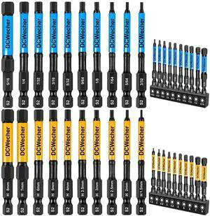 3-Inch Impact Hex Bit Set, 20PCS Metric & SAE Allen Wrench Drill Bits, S2 Steel 1/4" Hex Shank Magnetic Screwdriver Bits, CNC Tips, Storage Holder for Automotive Repair & Furniture Assembly 3-Inch Impact Hex Bit Set, 20PCS Metric & SAE Allen Wrench Drill Bits, S2 Steel 1/4" Hex Shank Magnetic Screwdriver Bits, CNC Tips, Storage Holder for Automotive Repair & Furniture Assembly