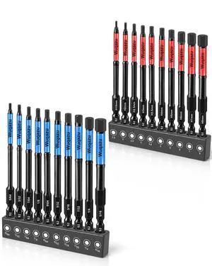 20PCS 4" Hex Bit Set S2 Steel Magnetic Impact Allen Drill Bits 20PCS 4" Hex Bit Set S2 Steel Magnetic Impact Allen Drill Bits