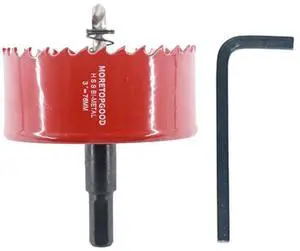 3 Inch/76mm Hole Saw with Arbor,HSS Bi-Metal Hole Cutter for Wood Cornhole Boards Plastic Ceiling Drywall Fiberboard and Metal Sheet 3 Inch/76mm Hole Saw with Arbor,HSS Bi-Metal Hole Cutter for Wood Cornhole Boards Plastic Ceiling Drywall Fiberboard and Metal Sheet