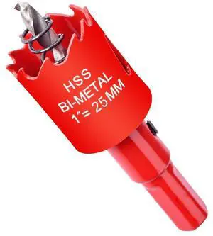 1 Inch / 25mm Hole Saw for Wood, Plastic Board, Ceiling,Drywall, and Metal Sheet - HSS Bi-Metal Hole Cutter with Pilot Drill Bit 1 Inch / 25mm Hole Saw for Wood, Plastic Board, Ceiling,Drywall, and Metal Sheet - HSS Bi-Metal Hole Cutter with Pilot Drill Bit