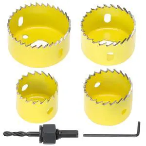 6PCS Premium Hole Saw Kit 1-1/4"to 2-1/8" (32-54mm) 6PCS Premium Hole Saw Kit 1-1/4"to 2-1/8" (32-54mm)