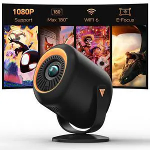 Projector with Wifi and Bluetooth Native 1080P, 4K Supported, Home Movie Projector with HDMI, USB, TypeC, Compatible with Smartphone/ Tablet/ Laptop/ TV Stick/ PS5 for Gaming, Home Cinema Projector with Wifi and Bluetooth Native 1080P, 4K Supported, Home Movie Projector with HDMI, USB, TypeC, Compatible with Smartphone/ Tablet/ Laptop/ TV Stick/ PS5 for Gaming, Home Cinema