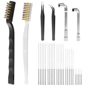 26Pcs 3D Printer Nozzle Maintenance Kit - Wrenches, Pins & Brushes 26Pcs 3D Printer Nozzle Maintenance Kit - Wrenches, Pins & Brushes