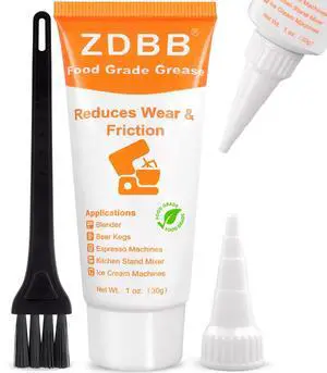 Food Grade Grease for Kitchenaid Stand Mixer Odorless Food Grade Equipment Lubricant with PTFE Espresso Machine Grease Sanitary Lubricant for Beer Kegs, Meat Slicer, Grinders, 1 oz 1-Pack Food Grade Grease for Kitchenaid Stand Mixer Odorless Food Grade Equipment Lubricant with PTFE Espresso Machine Grease Sanitary Lubricant for Beer Kegs, Meat Slicer, Grinders, 1 oz 1-Pack