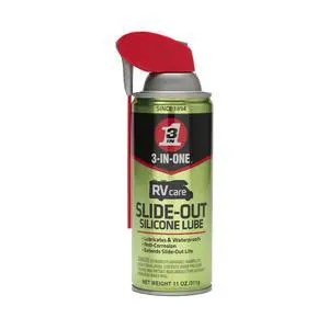 RVcare Slide-Out Silicone Lube with Smart Straw Sprays 2 Ways, 11 OZ RVcare Slide-Out Silicone Lube with Smart Straw Sprays 2 Ways, 11 OZ