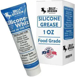 1oz Silicone-Whiz Food Grade Silicone Grease for O Rings - Lubricate Gasket, Mixer, Belts, Food Processing Equipment - Waterproof Plumbers Grease for Commercial & Domestic Use 1oz Silicone-Whiz Food Grade Silicone Grease for O Rings - Lubricate Gasket, Mixer, Belts, Food Processing Equipment - Waterproof Plumbers Grease for Commercial & Domestic Use