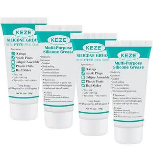 Silicone Grease Tube PTFE Synthetic Lubricant Sliding Door Grease Automotive Lubrication RV Toilet Seal Lubricant for Plumbing Faucet O Rings Plastic Parts Rubber Seal 1 oz 4-Tube Silicone Grease Tube PTFE Synthetic Lubricant Sliding Door Grease Automotive Lubrication RV Toilet Seal Lubricant for Plumbing Faucet O Rings Plastic Parts Rubber Seal 1 oz 4-Tube