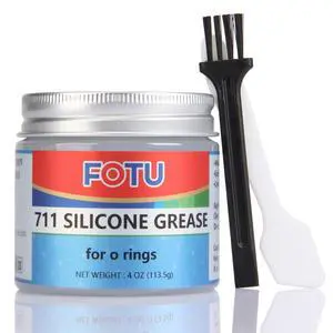 711 100% Silicone Dielectric Grease Waterproof Multi-Purpose Lubricant for Plumbing Automotive O-Rings Electrical Connectors (4 Oz, 1-Pack) 711 100% Silicone Dielectric Grease Waterproof Multi-Purpose Lubricant for Plumbing Automotive O-Rings Electrical Connectors (4 Oz, 1-Pack)