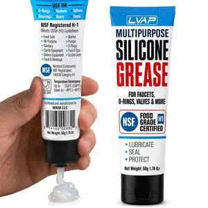 Food Grade Silicone Grease for O-Rings, Faucets & Plumbing - NSF H1 Waterproof Silicone Lubricant for Pool & Spa, KitchenAid Stand Mixer, RV Seals & Valves - Silicone Paste 50g Food Grade Silicone Grease for O-Rings, Faucets & Plumbing - NSF H1 Waterproof Silicone Lubricant for Pool & Spa, KitchenAid Stand Mixer, RV Seals & Valves - Silicone Paste 50g