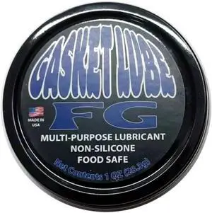 GasketLube FG Food Grade Non-Silicone Lubricant for O-Rings, Gaskets & Seals | Smooth Gel Sanitary Grease for Beverage, Espresso & Food Equipment 1oz jar GasketLube FG Food Grade Non-Silicone Lubricant for O-Rings, Gaskets & Seals | Smooth Gel Sanitary Grease for Beverage, Espresso & Food Equipment 1oz jar