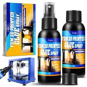 3D Printer Adhesive - 3D Print Glue Spray (Improved Version), Prevents Warping on Heated Print Bed, Easy Removal for ABS PLA PETG TPU Filaments on Various Build Plates, No Residue - 3.5oz*2 3D Printer Adhesive - 3D Print Glue Spray (Improved Version), Prevents Warping on Heated Print Bed, Easy Removal for ABS PLA PETG TPU Filaments on Various Build Plates, No Residue - 3.5oz*2