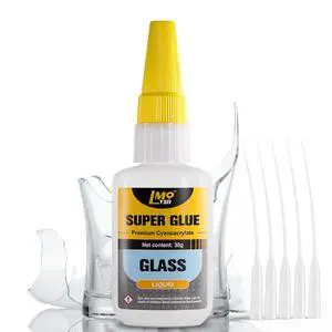 Glass Super Glue Clear 30 Gram, Thin Superglue Repair Crafts Acrylic Plexiglass Glasses Bowls Heavy Duty, All Purpose Instant Waterproof Cyanoacrylate Adhesive Bonding Between Glass and Others Glass Super Glue Clear 30 Gram, Thin Superglue Repair Crafts Acrylic Plexiglass Glasses Bowls Heavy Duty, All Purpose Instant Waterproof Cyanoacrylate Adhesive Bonding Between Glass and Others