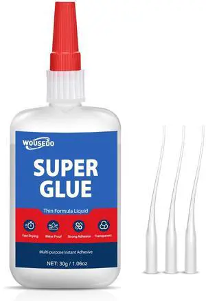 Super Glue Liquid 30g, Fast Bonding Instant All Purpose Crazy Glue Super Glue Liquid 30g, Fast Bonding Instant All Purpose Crazy Glue