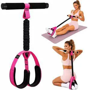 Upgraded Pedal Resistance Band with Handles, 55LBS Multifunctional Soft Foot Pedal Exercise Bands with Handles for Core, Abs, Legs, Waist, Arms. Sit Up Workout Bands for Women Home Gym. Upgraded Pedal Resistance Band with Handles, 55LBS Multifunctional Soft Foot Pedal Exercise Bands with Handles for Core, Abs, Legs, Waist, Arms. Sit Up Workout Bands for Women Home Gym.