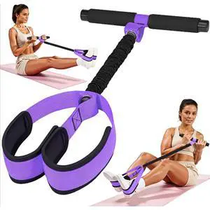 Upgraded Pedal Resistance Bands with Handles, Thickened Latex Tubes and Soft Foam Fabric Foot Pedal for Abdomen, Waist, Arm, Core/ABS, Leg Workout,Sit Up Exercise Equipment for Women (Purple, 55 LBS) Upgraded Pedal Resistance Bands with Handles, Thickened Latex Tubes and Soft Foam Fabric Foot Pedal for Abdomen, Waist, Arm, Core/ABS, Leg Workout,Sit Up Exercise Equipment for Women (Purple, 55 LBS)