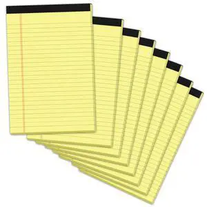8 Pack Yellow Legal Pads 5x8 Small Note Pads 240 Sheets Perforated Yellow Pads Paper Narrow Ruled Writing Pad 80gsm Premium Thick Paper College Ruled Legal Notepads for Students, Office, Business 8 Pack Yellow Legal Pads 5x8 Small Note Pads 240 Sheets Perforated Yellow Pads Paper Narrow Ruled Writing Pad 80gsm Premium Thick Paper College Ruled Legal Notepads for Students, Office, Business