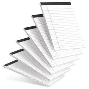 6pcs Small Note Pad 5x8 College Ruled Legal Pads Paper Notepads 6 Pack Study Back Writing Pads 5 x 8 Legal Pads Perforated Narrow Ruled Pads of Paper White 6pcs Small Note Pad 5x8 College Ruled Legal Pads Paper Notepads 6 Pack Study Back Writing Pads 5 x 8 Legal Pads Perforated Narrow Ruled Pads of Paper White