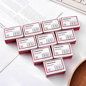 Officemate Premium 28mm Paper Clips, 1,000pcs Paper Clips (10 Boxes of 100 Each) 1.1inch, Silver Officemate Premium 28mm Paper Clips, 1,000pcs Paper Clips (10 Boxes of 100 Each) 1.1inch, Silver