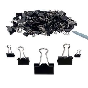 Binder Clips Paper Clamps Assorted Sizes 150 Count (Black), Large, Medium, Small, X Small and Micro, 5 Sizes in One Pack, Meet Your Different Using Needs. Binder Clips Paper Clamps Assorted Sizes 150 Count (Black), Large, Medium, Small, X Small and Micro, 5 Sizes in One Pack, Meet Your Different Using Needs.