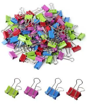 Binder Clips, 100 pcs, 0.75", Small Size Binder Clips, 100 pcs, 0.75", Small Size