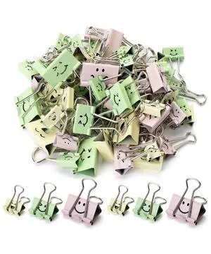 Cute Binder Clips, 80 pcs, Assorted Sizes Cute Binder Clips, 80 pcs, Assorted Sizes