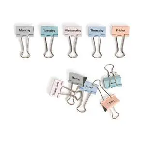 Binder Clips, 10-Count, 1 1/4 Inch Mini Metal Clamps, Task on Hand Binder Clips, Paper Clip Clamps for Home, School, and Business Binder Clips, 10-Count, 1 1/4 Inch Mini Metal Clamps, Task on Hand Binder Clips, Paper Clip Clamps for Home, School, and Business