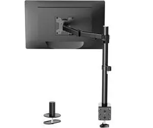 Single Monitor Mount, Single Monitor Arm Desk Mount, Up to 32 inch Ultrawide, Regular Screens up to 27 inches, 22lbs, Adjustable Mount with C-CLAMP for Home Office Application(M001), Black Single Monitor Mount, Single Monitor Arm Desk Mount, Up to 32 inch Ultrawide, Regular Screens up to 27 inches, 22lbs, Adjustable Mount with C-CLAMP for Home Office Application(M001), Black