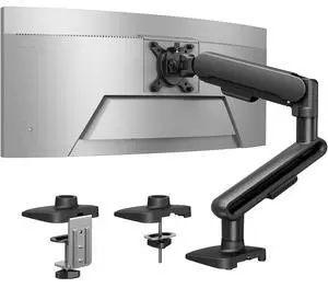 Ultrawide Monitor Arm for 13 40" Screens, Single Monitor Mount Holds up to 26.4lbs, Adjustable Monitor Stand with C-Clamp & Grommet Base, VESA Mount 75x75mm/100x100mm Ultrawide Monitor Arm for 13 40" Screens, Single Monitor Mount Holds up to 26.4lbs, Adjustable Monitor Stand with C-Clamp & Grommet Base, VESA Mount 75x75mm/100x100mm