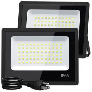 LED Flood Light Outdoor, High Power Commercial Work Light, IP66 Waterproof Daylight 6500K Super Bright Security Stadium Lights for Parking Lots, Warehouses, Yard (50 Watts) AC85-265V LED Flood Light Outdoor, High Power Commercial Work Light, IP66 Waterproof Daylight 6500K Super Bright Security Stadium Lights for Parking Lots, Warehouses, Yard (50 Watts) AC85-265V