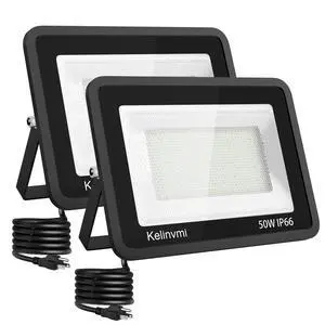 LED Flood Lights Outdoor 50W, Outdoor Security Light 5000lm High Brightness with Plug, 6500K Work Light with IP66 Outdoor Floodlights for Garage, Porch, Backyard, Playground LED Flood Lights Outdoor 50W, Outdoor Security Light 5000lm High Brightness with Plug, 6500K Work Light with IP66 Outdoor Floodlights for Garage, Porch, Backyard, Playground
