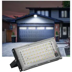 50W LED Flood Light Outdoor, 6000lm Bright Work Light 5000K Daylight White, IP66 Waterproof Security Light with 6FT Power Cord & Switch, 50 LEDs for Yard Garage Patio Basketball Court 50W LED Flood Light Outdoor, 6000lm Bright Work Light 5000K Daylight White, IP66 Waterproof Security Light with 6FT Power Cord & Switch, 50 LEDs for Yard Garage Patio Basketball Court