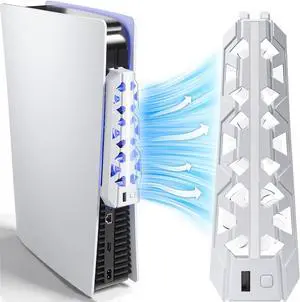 PS5 Cooling Fan (Not for Slim/Pro) High-Efficiency Cooler with USB3.0 PS5 Cooling Fan (Not for Slim/Pro) High-Efficiency Cooler with USB3.0