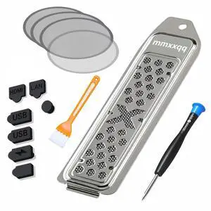 PS5 Metal Cooler Cover and Dust Cover Kit | Includes Cleaning Brush |Seven Dust Plugs and Four Fan Dust Filters |Compatible with PS5 Pro, Slim Digital Edition, and Disc Drive Edition(Silver) PS5 Metal Cooler Cover and Dust Cover Kit | Includes Cleaning Brush |Seven Dust Plugs and Four Fan Dust Filters |Compatible with PS5 Pro, Slim Digital Edition, and Disc Drive Edition(Silver)