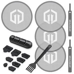 PS5 Dust Filter Kit, Fine Mesh Dust Proof Cover for PS5 Console Cooling Fan with 92% Airflow Rate, Anti-Dust Silicone Plugs Set, Bonus Cable Holder & Ties PS5 Dust Filter Kit, Fine Mesh Dust Proof Cover for PS5 Console Cooling Fan with 92% Airflow Rate, Anti-Dust Silicone Plugs Set, Bonus Cable Holder & Ties