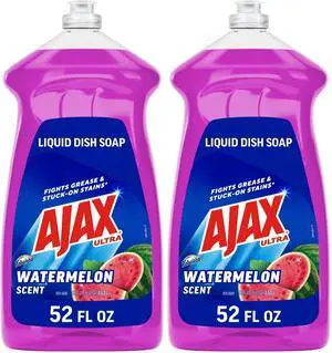 Ultra Liquid Dish Soap with Fabuloso Watermelon Scent, Fights Grease and Stuck-On Stains, Deep Cleaning Action, Mess-Free, Easy-Flip Cap, 52 fl oz Bottle (Pack of 2) Ultra Liquid Dish Soap with Fabuloso Watermelon Scent, Fights Grease and Stuck-On Stains, Deep Cleaning Action, Mess-Free, Easy-Flip Cap, 52 fl oz Bottle (Pack of 2)