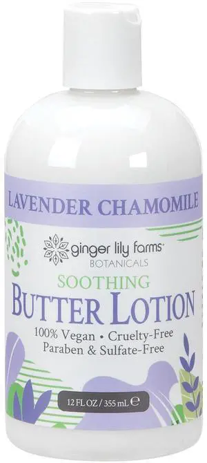 Botanicals Butter Lotion, 12oz, Lavender Chamomile | 100% Vegan & Cruelty-Free | Soothing Hand & Body Moisturizer for All Skin Types Botanicals Butter Lotion, 12oz, Lavender Chamomile | 100% Vegan & Cruelty-Free | Soothing Hand & Body Moisturizer for All Skin Types