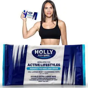 Extra-Large Body Wipe for Adults 1 Individually Wrapped XL Wipe (24 x 12) Rinse-Free Full Body Cleaning for Travel, Gym, Camping, Hiking & Emergency Use Extra-Large Body Wipe for Adults 1 Individually Wrapped XL Wipe (24 x 12) Rinse-Free Full Body Cleaning for Travel, Gym, Camping, Hiking & Emergency Use