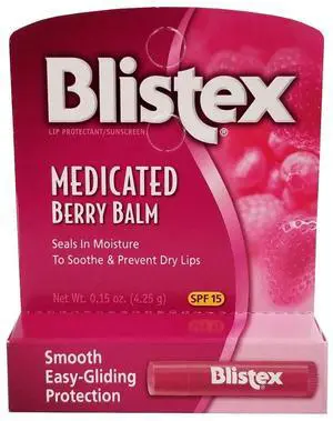 Medicated Lip Balm SPF 15 Berry - 0.15 oz Medicated Lip Balm SPF 15 Berry - 0.15 oz