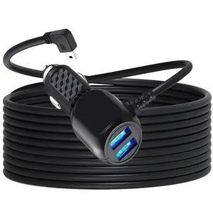 MAYWILLA Car Dash Cam Charger Cable,Mini USB Dash Cam Power Cord with Dual USB Port Vehicle Charging Cable for 12V-24V Various Models of Car DVR, GPS Navigator, Early Warning (11.5FT) MAYWILLA Car Dash Cam Charger Cable,Mini USB Dash Cam Power Cord with Dual USB Port Vehicle Charging Cable for 12V-24V Various Models of Car DVR, GPS Navigator, Early Warning (11.5FT)