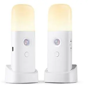 Rechargeable Motion Sensor Night Light, Battery Operated nightlights, Dimmable Motion Sensor Light Indoor, Cordless Motion Activated Night Lights for Adults, Bathroom, Bedroom, Hallway(2Pack) Rechargeable Motion Sensor Night Light, Battery Operated nightlights, Dimmable Motion Sensor Light Indoor, Cordless Motion Activated Night Lights for Adults, Bathroom, Bedroom, Hallway(2Pack)
