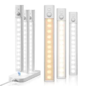Under Cabinet Lighting with Charging Station,Rechargeable Motion Sensor Light Indoor,LED Closet Lights,3 Colors Dimmable,Magnetic for Kitchen,Wardrobe,Bedroom,Drawer 6Pack Under Cabinet Lighting with Charging Station,Rechargeable Motion Sensor Light Indoor,LED Closet Lights,3 Colors Dimmable,Magnetic for Kitchen,Wardrobe,Bedroom,Drawer 6Pack