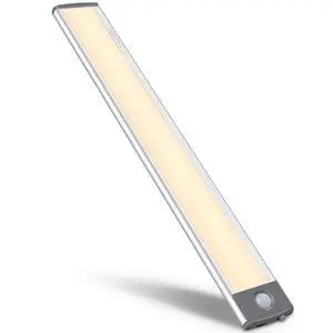 LED Motion Sensor Cabinet Light,Under Counter Closet, Wireless USB Rechargeable Kitchen,54-LED Battery Powered Operated Light, for Wardrobe,Closets,Cabinet,CupboardWarm Light LED Motion Sensor Cabinet Light,Under Counter Closet, Wireless USB Rechargeable Kitchen,54-LED Battery Powered Operated Light, for Wardrobe,Closets,Cabinet,CupboardWarm Light