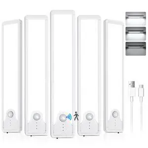 Under Cabinet Lighting, 5 Pack 8 Inch 41 LED Motion Sensor Lights, Rechargeable Battery Operated Closet Light, Wireless Magnetic Dimmable 6500K Daylight White Under Counter Lights for Kitchen Under Cabinet Lighting, 5 Pack 8 Inch 41 LED Motion Sensor Lights, Rechargeable Battery Operated Closet Light, Wireless Magnetic Dimmable 6500K Daylight White Under Counter Lights for Kitchen