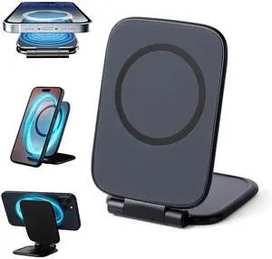 Ultra-Thin Foldable Magnetic Car Phone Mount, 270° Foldable, Shockproof, Strong Magnet Secure Grip Stand for Smartphones, for Car Compatible with iPhone & Android Ultra-Thin Foldable Magnetic Car Phone Mount, 270° Foldable, Shockproof, Strong Magnet Secure Grip Stand for Smartphones, for Car Compatible with iPhone & Android
