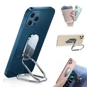 Foldable Cell Phone Stand for Desk, Adjustable Cellphone Ring Holder Finger Kickstand for Office Desktop & Magnetic Car Mount, Rotatable Multi-Angle Hand Grip for iPhone 16 15 Smartphones Back Case Foldable Cell Phone Stand for Desk, Adjustable Cellphone Ring Holder Finger Kickstand for Office Desktop & Magnetic Car Mount, Rotatable Multi-Angle Hand Grip for iPhone 16 15 Smartphones Back Case